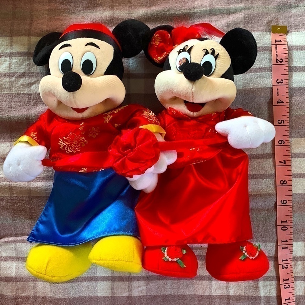 Disney Mickey Minnie Limit Plush Vintage Hong Kong Collectible Toy - Picture 5 of 5